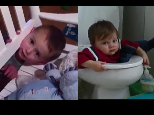 Bạn trẻ - Cuộc sống - Clip: Phì cười với những "tai nạn khó đỡ" của bé yêu