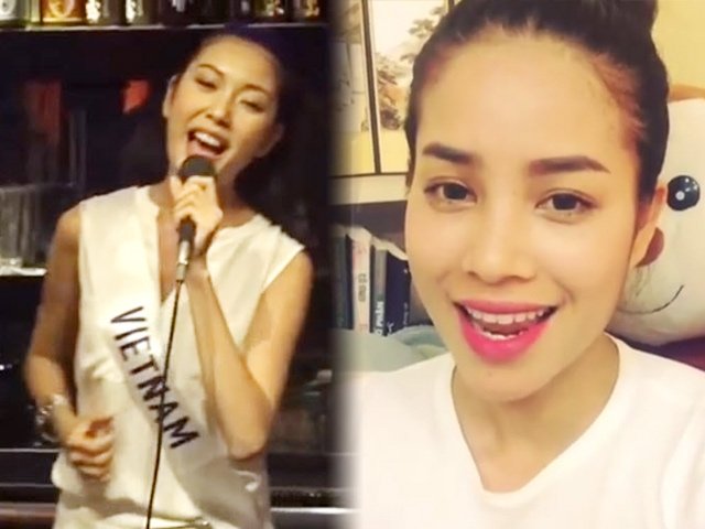 Thời trang - Loạt clip khoe giọng hát của dàn hoa hậu, á hậu Việt