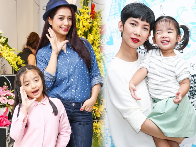 Người mẫu - Hoa hậu - Xuân Lan, Thúy Hằng "rủ nhau" đưa con gái đi sự kiện
