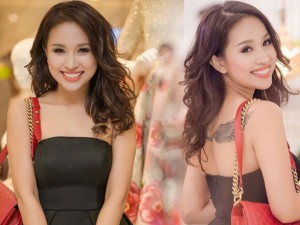 Xu hướng thời trang - Thanh Vân Hugo lộ hình xăm lớn khi diện váy quây