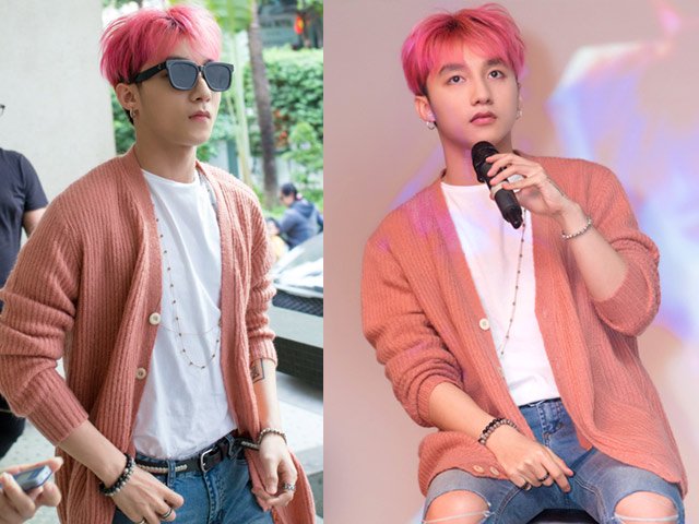 Ca nhạc - MTV - Sơn Tùng "chất lừ" với mái tóc hồng cá tính