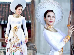 Xu hướng thời trang - Lệ Quyên trượt giải Trang phục dân tộc đẹp nhất