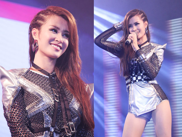 Giải trí - Đông Nhi mặc gợi cảm đi hát sau ồn ào trang phục