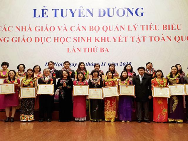 Giáo dục - du học - Tuyên dương 194 nhà giáo tiêu biểu dạy học sinh khuyết tật