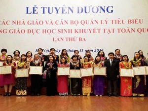 Giáo dục - du học - Tuyên dương 194 nhà giáo tiêu biểu dạy học sinh khuyết tật