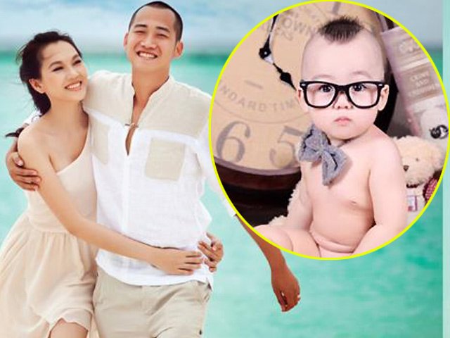 Người mẫu - Hoa hậu - Lộ ảnh em bé "siêu yêu" nhà Ngọc Thạch &amp; chồng thiếu gia