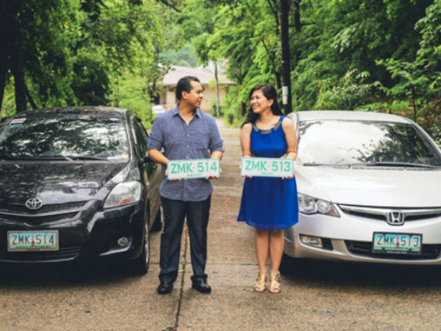 Bạn trẻ - Cuộc sống - Cặp đôi nên duyên nhờ có biển số xe gần giống nhau