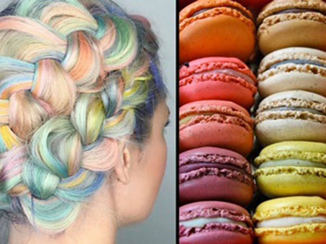 Làm đẹp - Tóc cầu vồng - trào lưu mới bắt nguồn từ bánh macaron