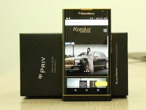 Dế sắp ra lò - Lộ ảnh BlackBerry Priv phiên bản mạ vàng 24K