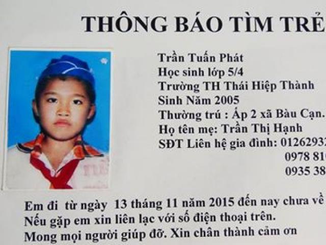 Tin tức trong ngày - Vụ HS lớp 5 mất tích: Bị người lạ thả cách nhà hơn 20km