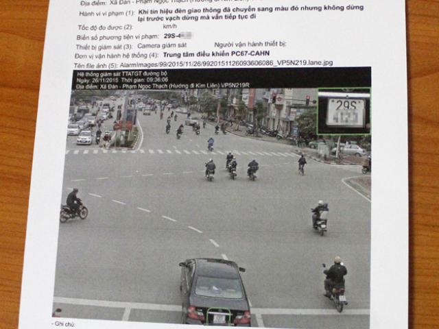 Tin tức trong ngày - Ngày đầu xử lý qua camera: Hầu hết là lỗi vượt đèn đỏ