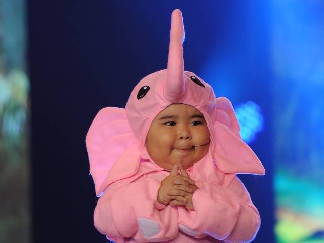 Ca nhạc - MTV - Cẩm Ly hôn đầy son lên má "chú voi con" Kutin