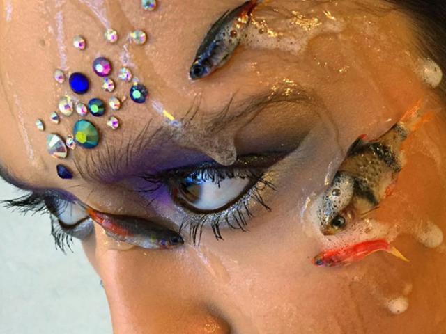 Chuyện lạ - Trào lưu trang điểm với... cá cảnh chết bị "ném đá"