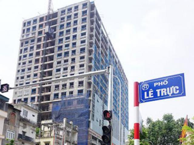 Video An ninh - Vụ 8B Lê Trực: Nếu chậm tháo dỡ, Sở XD sẽ vào cuộc