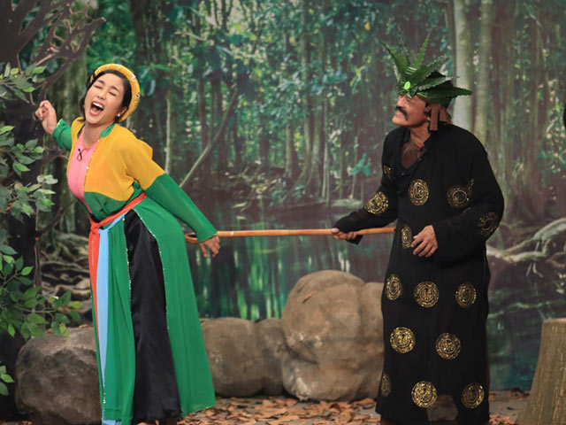 Phim - Giang Còi chọc ghẹo vợ 'phú ông' Tự Long