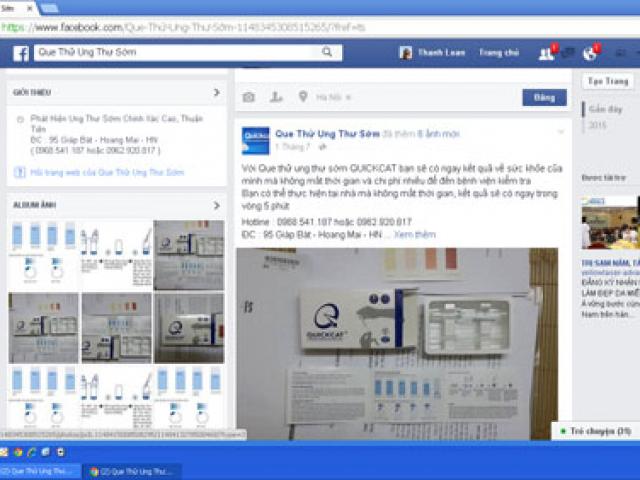 Bác sĩ của bạn - Hoang đường que thử ung thư!