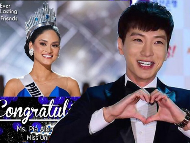 Đời sống Showbiz - Hoa hậu hoàn vũ 2015 được Super Junior 'nhắn riêng tư'