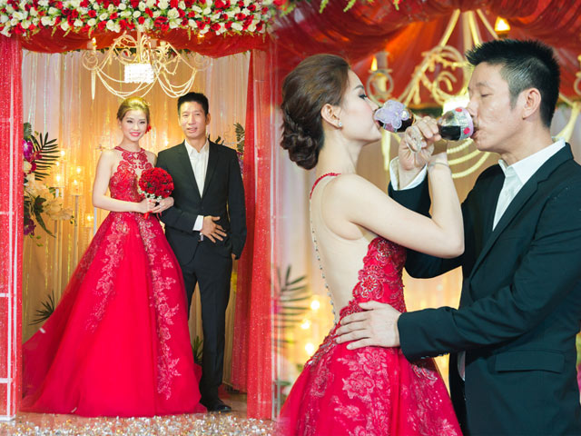 Bí quyết mặc đẹp - Á hậu Diễm Trang khoe lưng trần gợi cảm trong lễ cưới