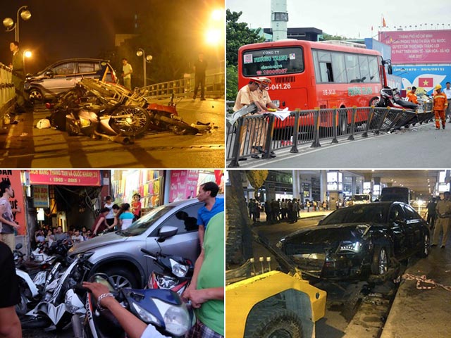 Những vụ xe “điên” khiến người dân khiếp đảm năm 2015