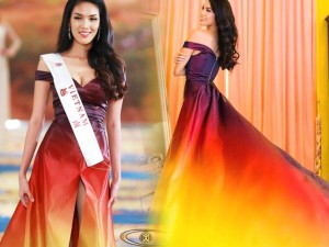 Người mẫu - Hoa hậu - Váy hot nhất tuần: Đầm Lan Khuê mặc ở Miss World