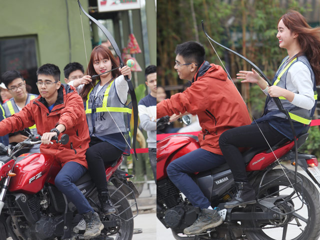 Giới trẻ - Ngắm nữ sinh Hà thành 'cưỡi' mô tô bắn cung