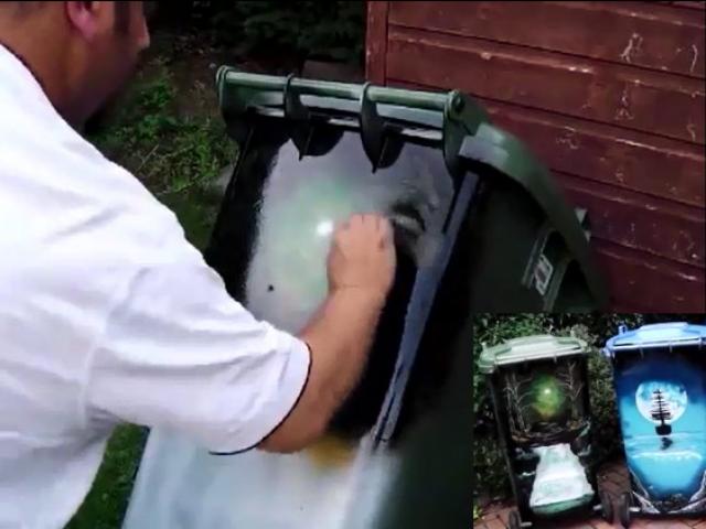 Giới trẻ - Clip: Bức tranh sống động được sáng tạo trên thùng rác