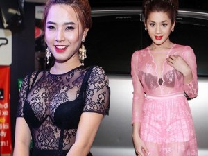 Đời sống Showbiz - Những bộ đầm xuyên thấu 'trứ danh' của sao Việt