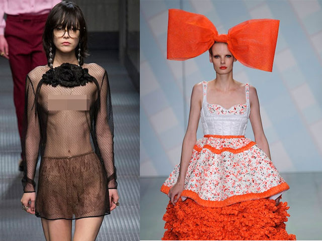 Xu hướng thời trang - 15 váy áo đắt tiền mà kỳ dị trên sàn diễn thế giới
