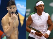 Thể thao - Thú vị: Nadal đọ tài bi-a với “hot-boy” bơi lội