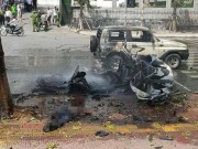 Vụ nổ taxi ở Quảng Ninh: Nghi án hành khách tự sát bằng mìn