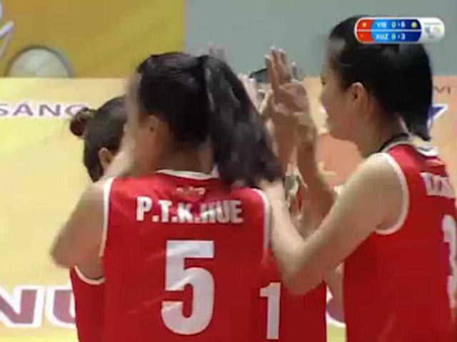 Thể thao - Chân dài bóng chuyền Việt Nam "phiêu", vùi dập Giang Tô