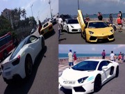 Tư vấn - Cường 'Đô la' cầm lái Ferrari 488GTB cùng bộ đôi Lamboghini Aventador dạo phố