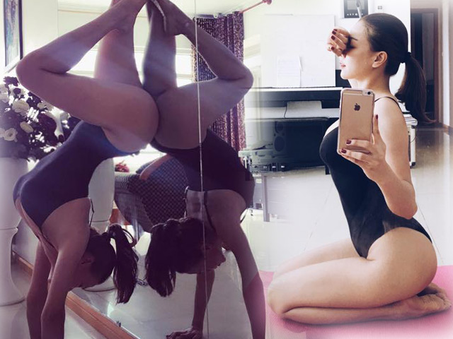 Trà Ngọc Hằng khoe dáng tập yoga sexy đến nghẹt thở