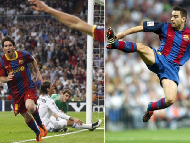 Bóng đá - Messi rê qua 5 sao Real xếp dưới cú lốp bóng của Xavi