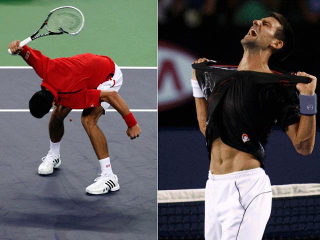 Thể thao - Chiêu trò: Djokovic đập vợt, xé áo vẫn thua đau