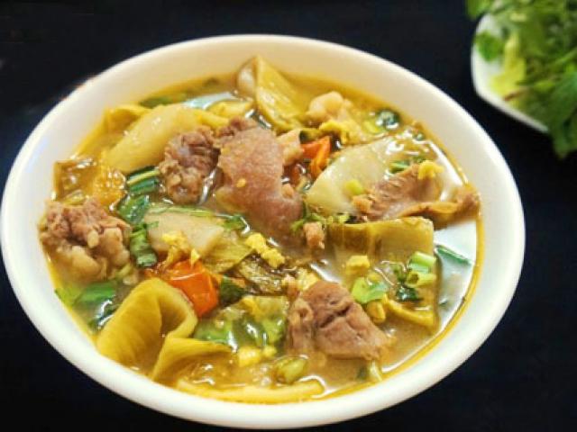 Ẩm thực - Gân bò hầm dưa cải chua thơm ngon đậm đà