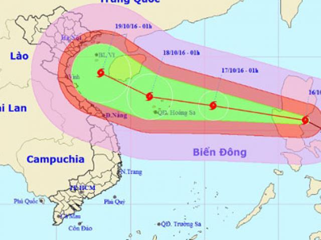 Tin thời tiết - Bão Sarika giật cấp 17 tiến vào Biển Đông