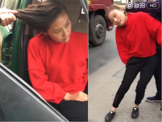 Bạn trẻ - Cuộc sống - TQ: Chồng vũ phu giật tóc vợ lôi đi trên phố gây sốc