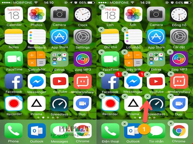 Công nghệ thông tin - Sửa lỗi không thể xóa ứng dụng trên iPhone