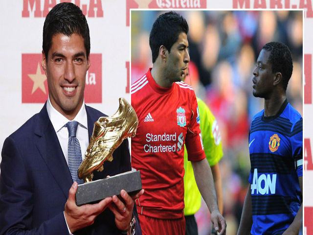 Suarez nhận Giày vàng, “kẻ thù“ Evra chủ động làm hòa