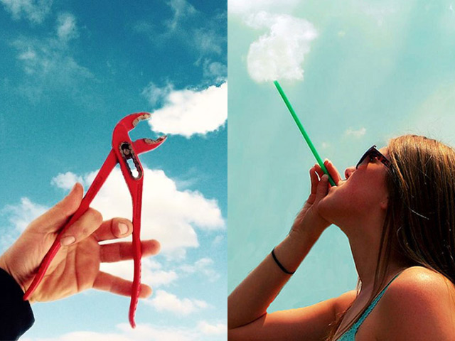 Tranh vui - Người đàn ông thích "tự sướng" với đám mây