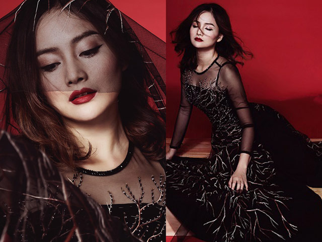 Bí quyết mặc đẹp - Lan Phương hóa "ma nữ" sexy với đầm Halloween xuyên thấu