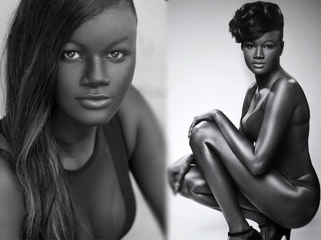 Vẻ đẹp quyến rũ của cô gái có làn da đen nhất thế giới