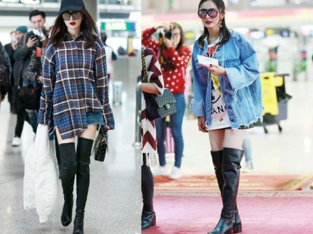 Bí quyết mặc đẹp - Dương Mịch dẫn đầu loạt sao diện mốt không quần mùa lạnh