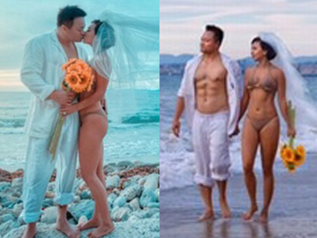Ca nhạc - MTV - "Người tình" sexy nhất của Lý Hùng táo bạo mặc bikini chụp ảnh cưới