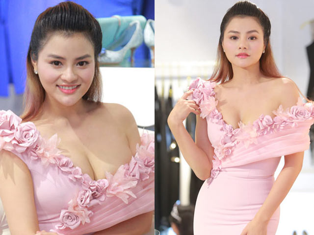 Người mẫu - Hoa hậu - Vũ Thu Phương khoe thềm ngực đầy quá sexy với váy trễ