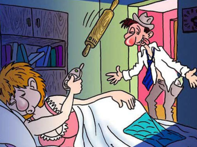 Truyện cười - Truyện cười: Em yêu, sao có 6 chân trên giường?