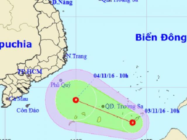 Tin tức trong ngày - Xuất hiện áp thấp nhiệt đới mạnh cấp 6 trên quần đảo Trường Sa