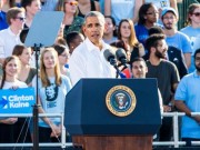 Thế giới - Obama: Vận mệnh thế giới bị đe dọa nếu Trump thắng