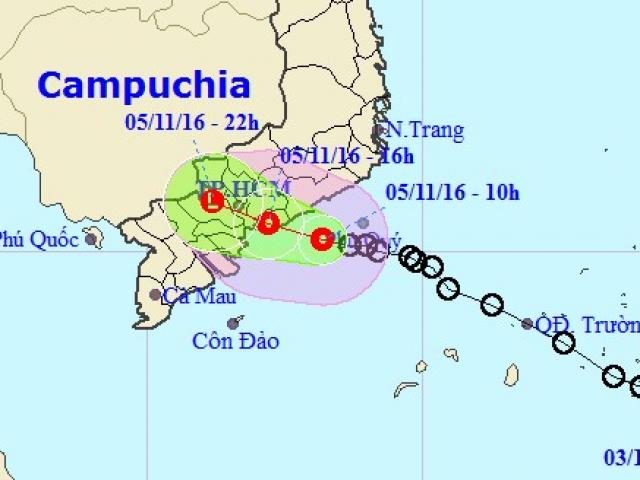 Tin tức trong ngày - Áp thấp nhiệt đới ảnh hưởng trực tiếp tới TP.HCM